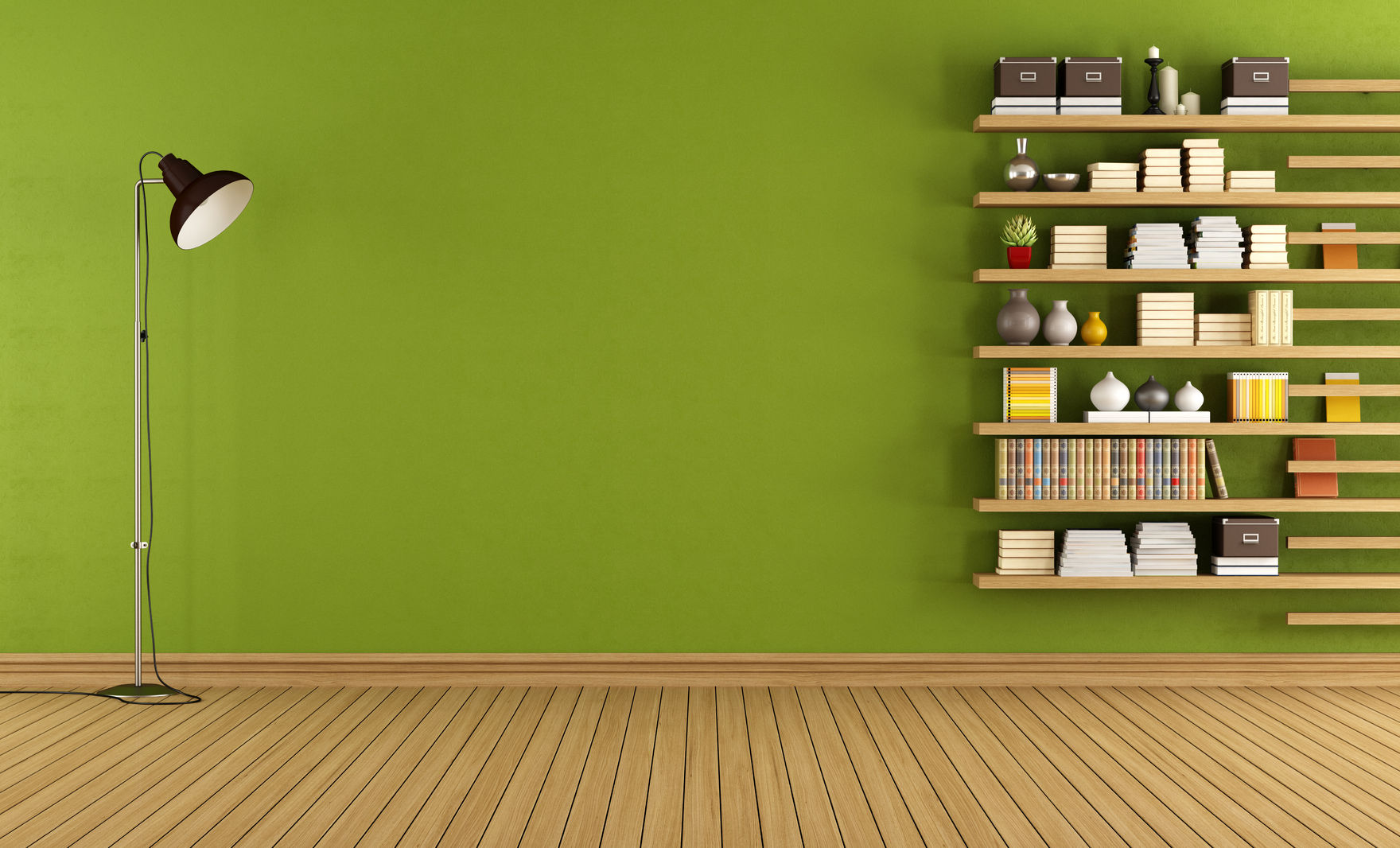 wall bookcase