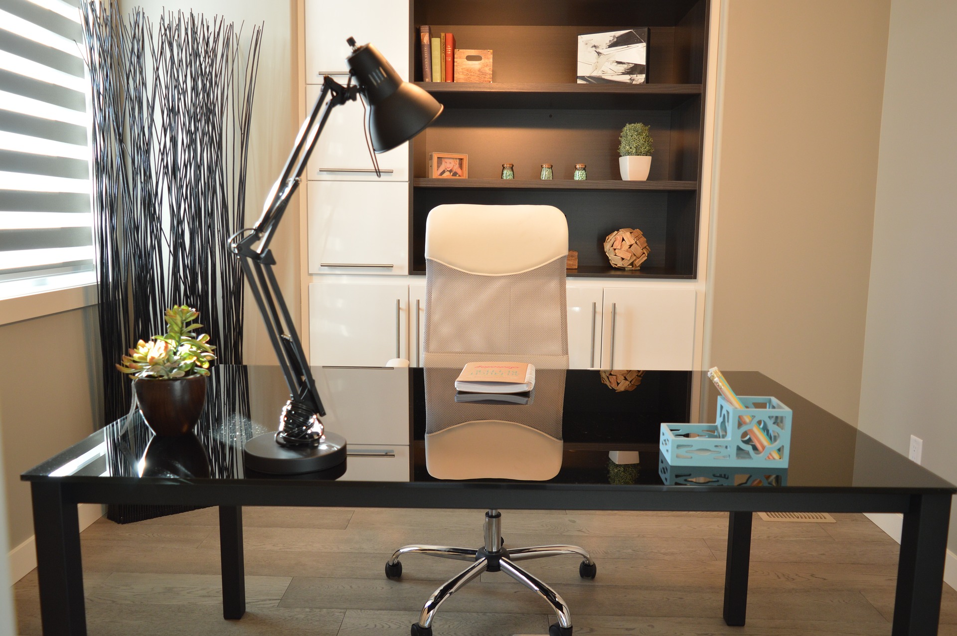 sunny home office