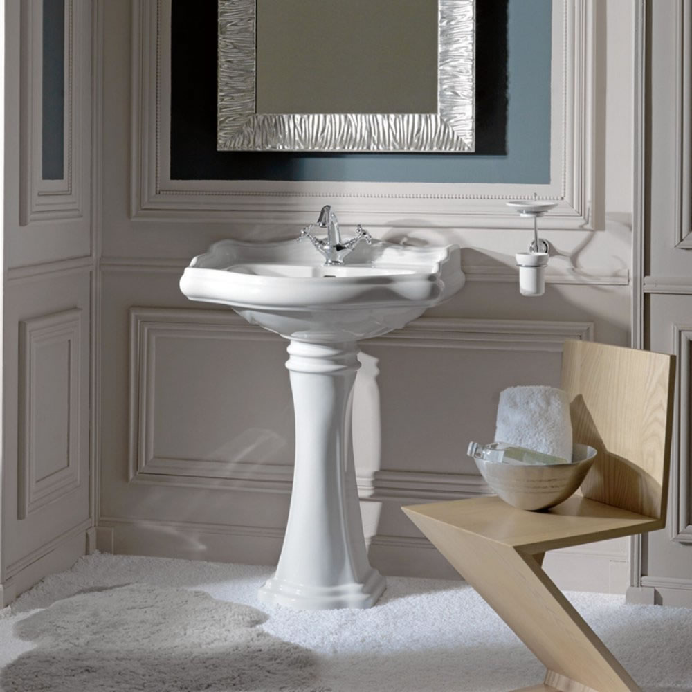 pedestal sink white