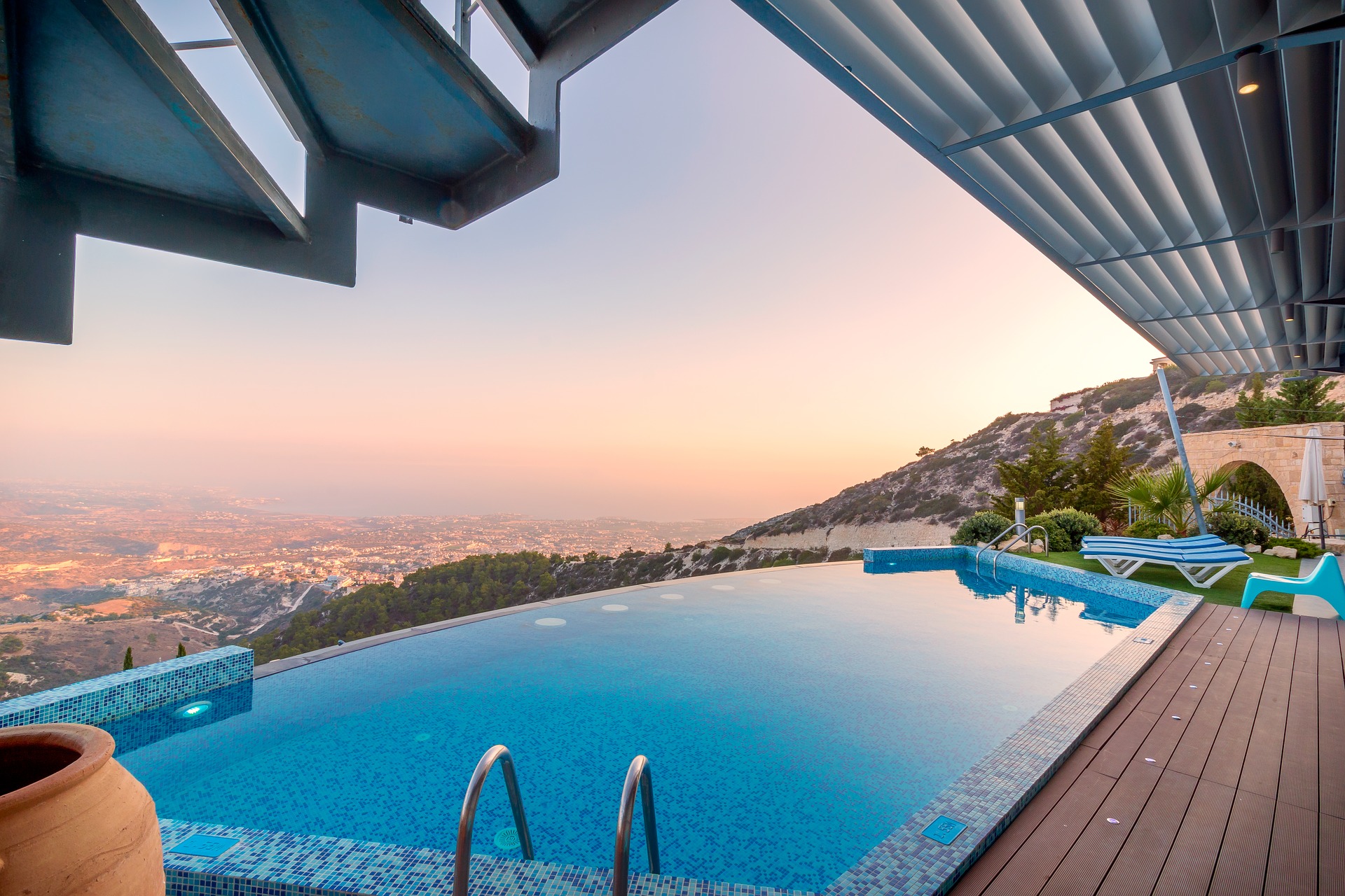 wooden pool decks