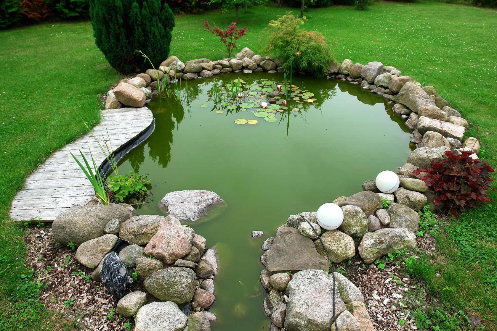 small garden pond