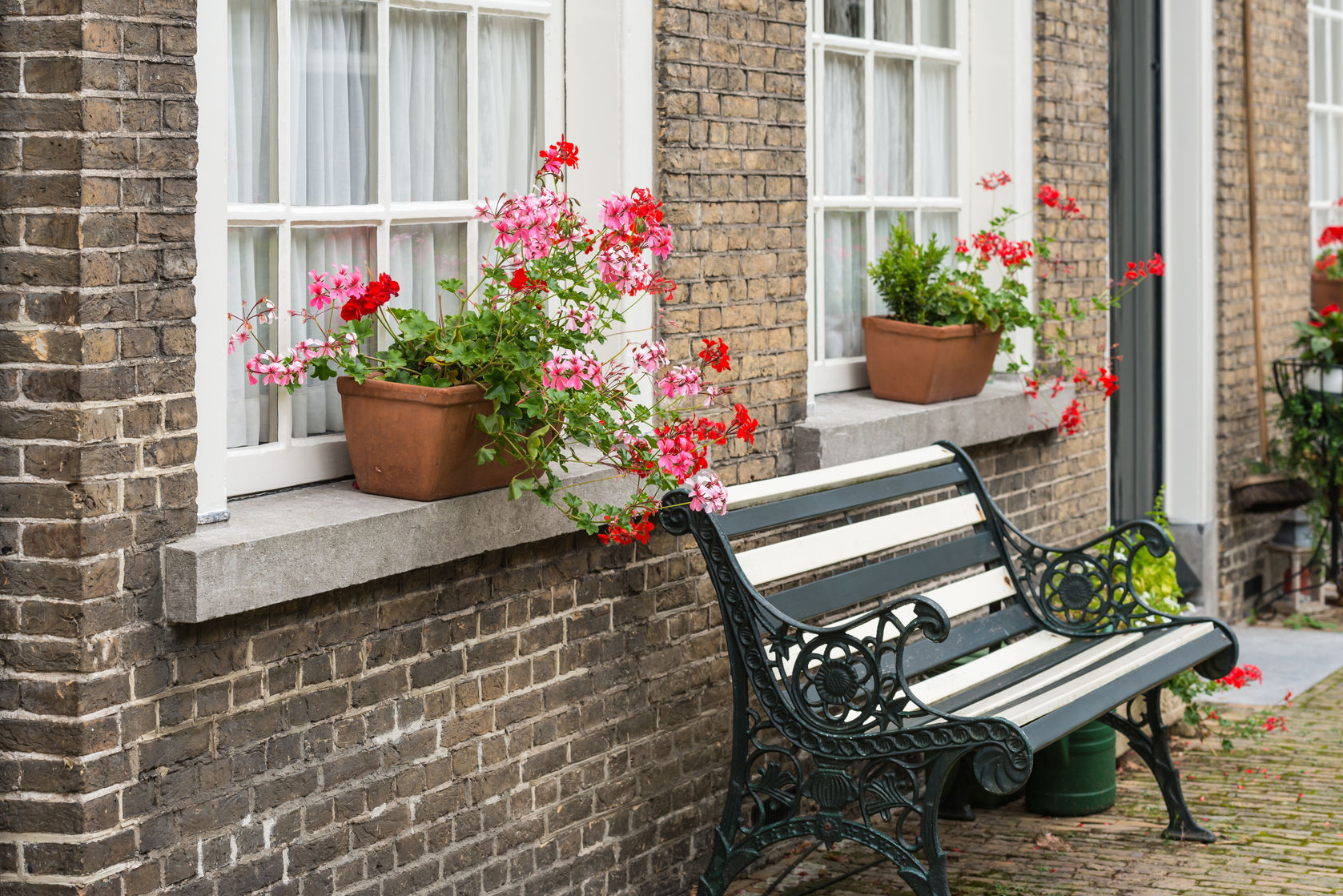 iron garden bench