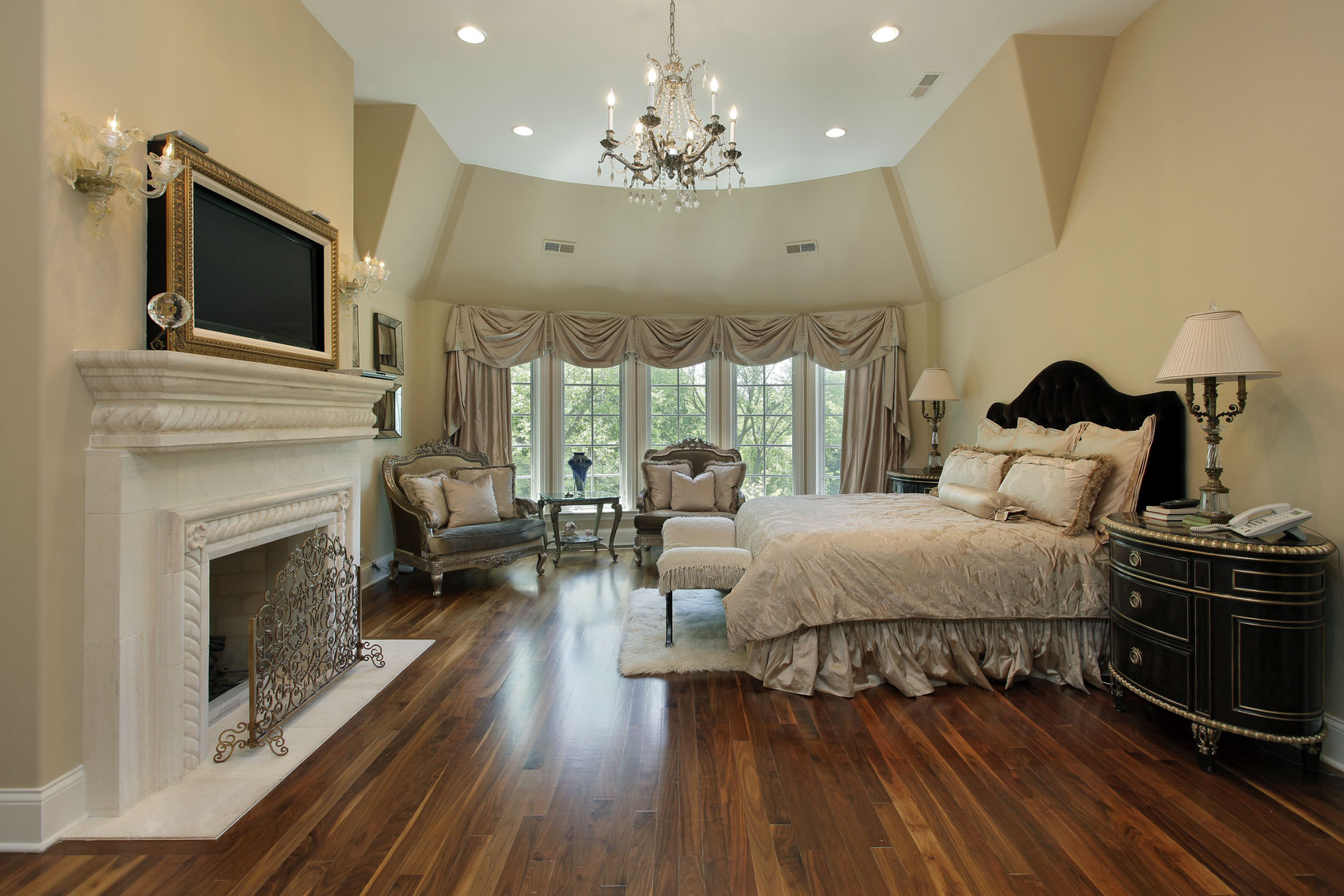 home with fireplace
