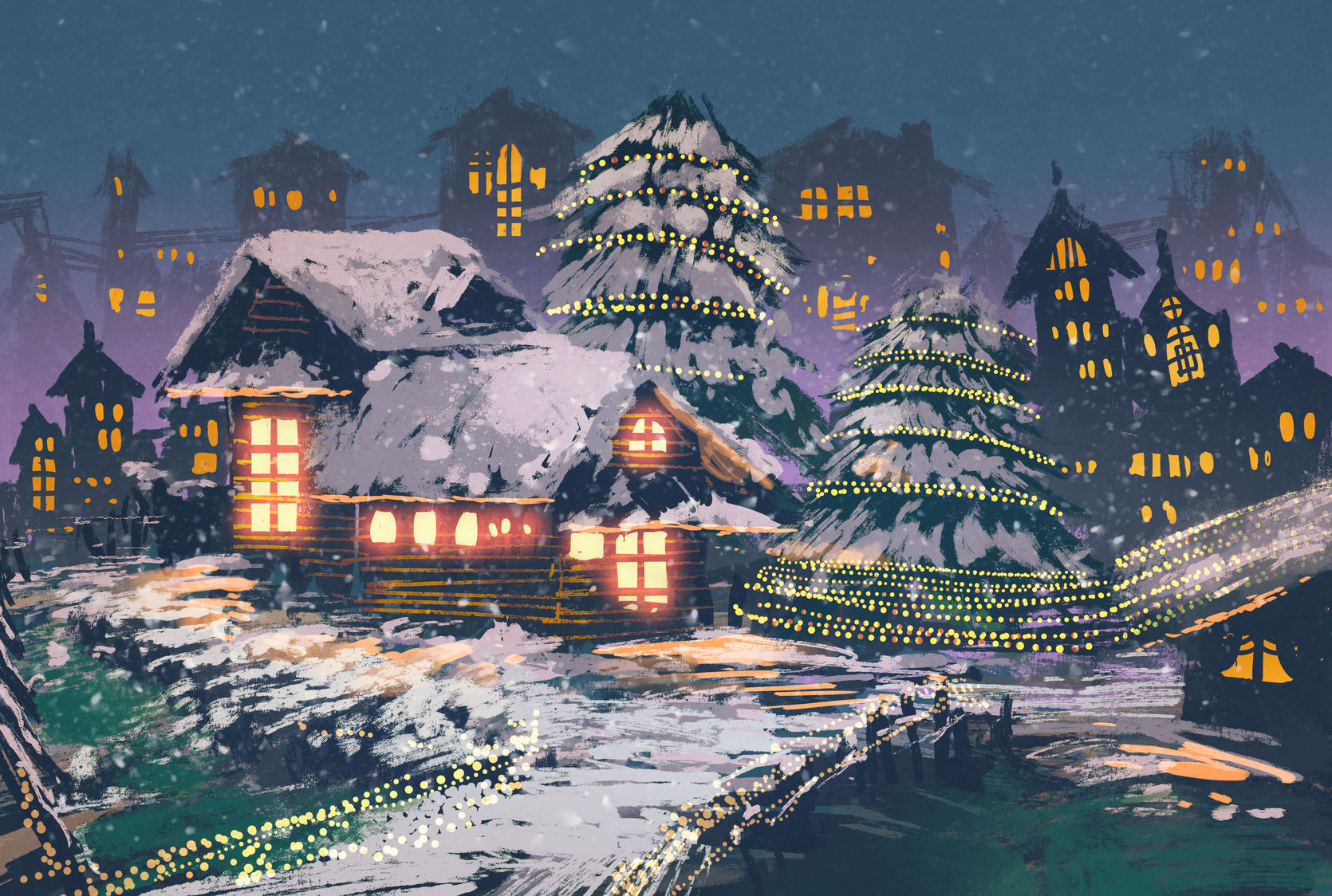 fantasy christmas village