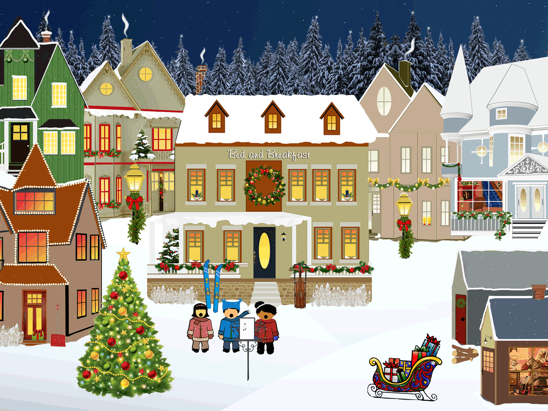 fantasy christmas village