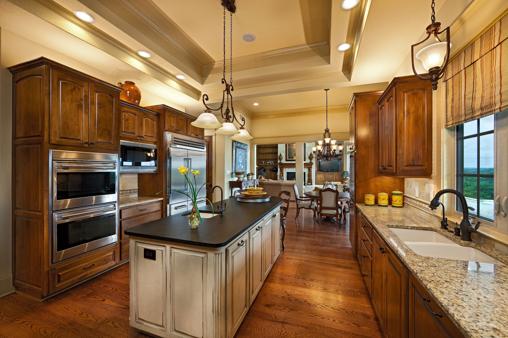 kitchen island with separate sink