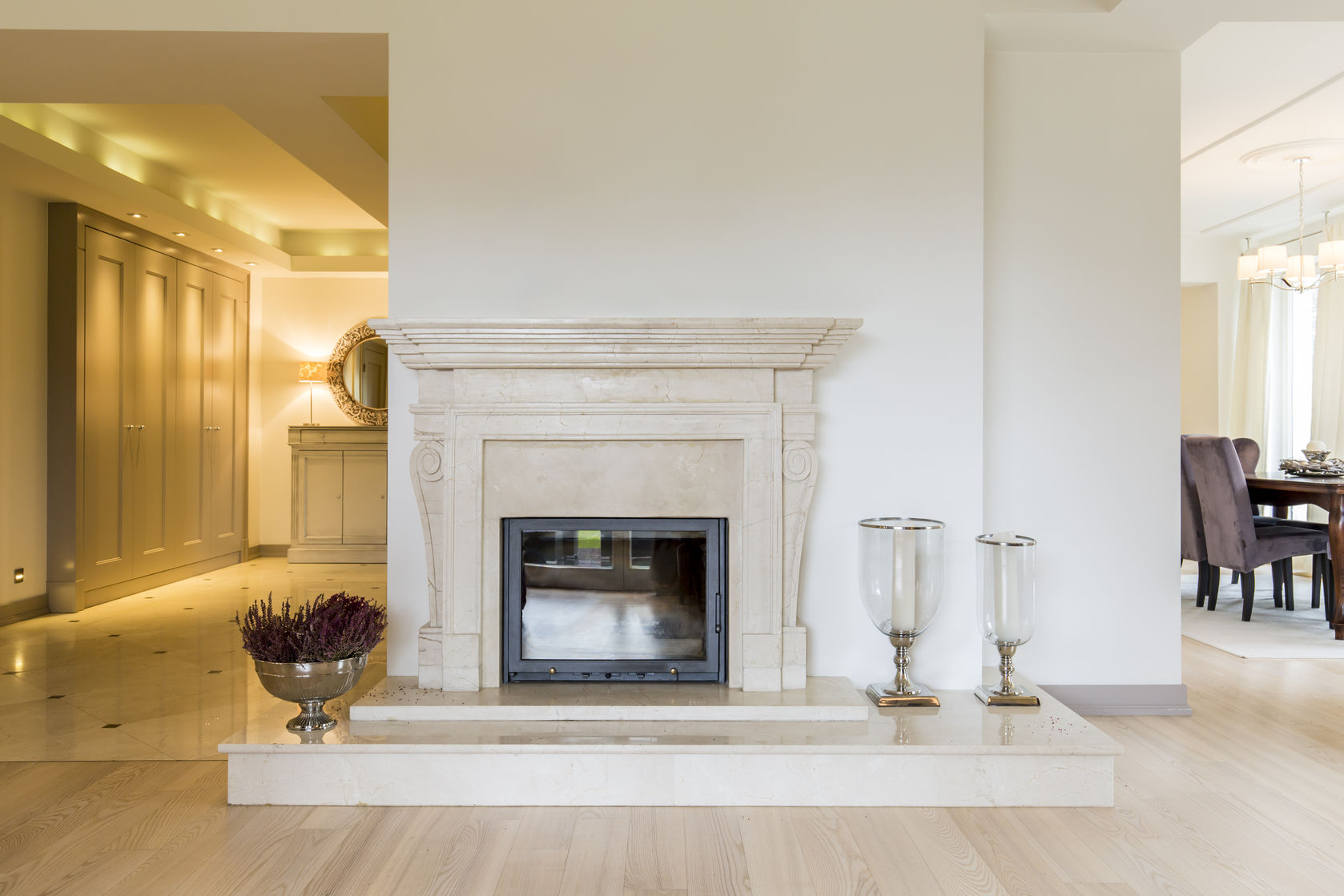 fireplace mantel