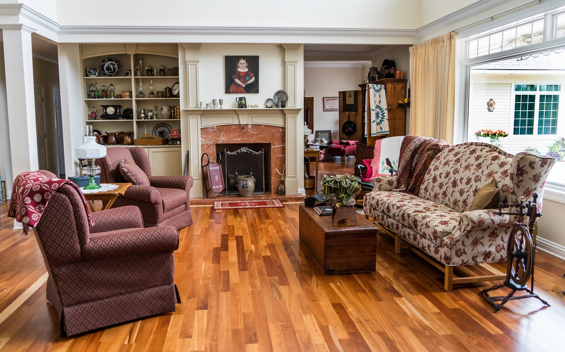 fireplace mantel