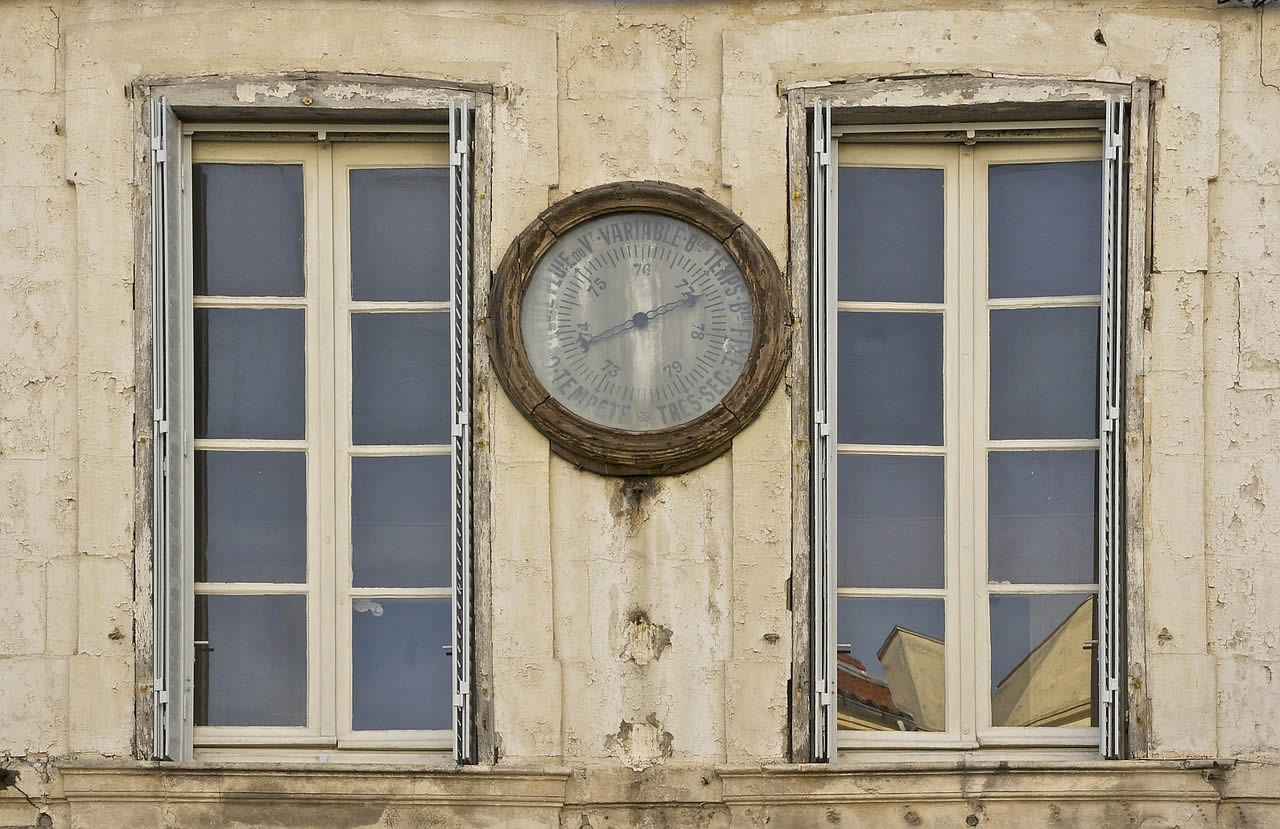 vintage weather station