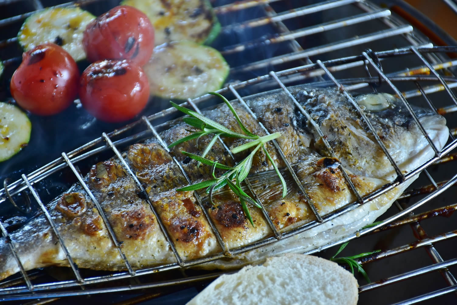 4th fish grilling