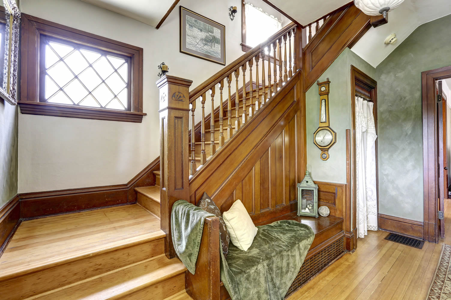 stairway bench