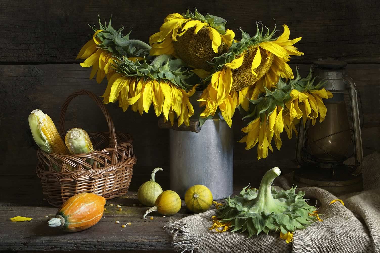 sunflower autumn decor