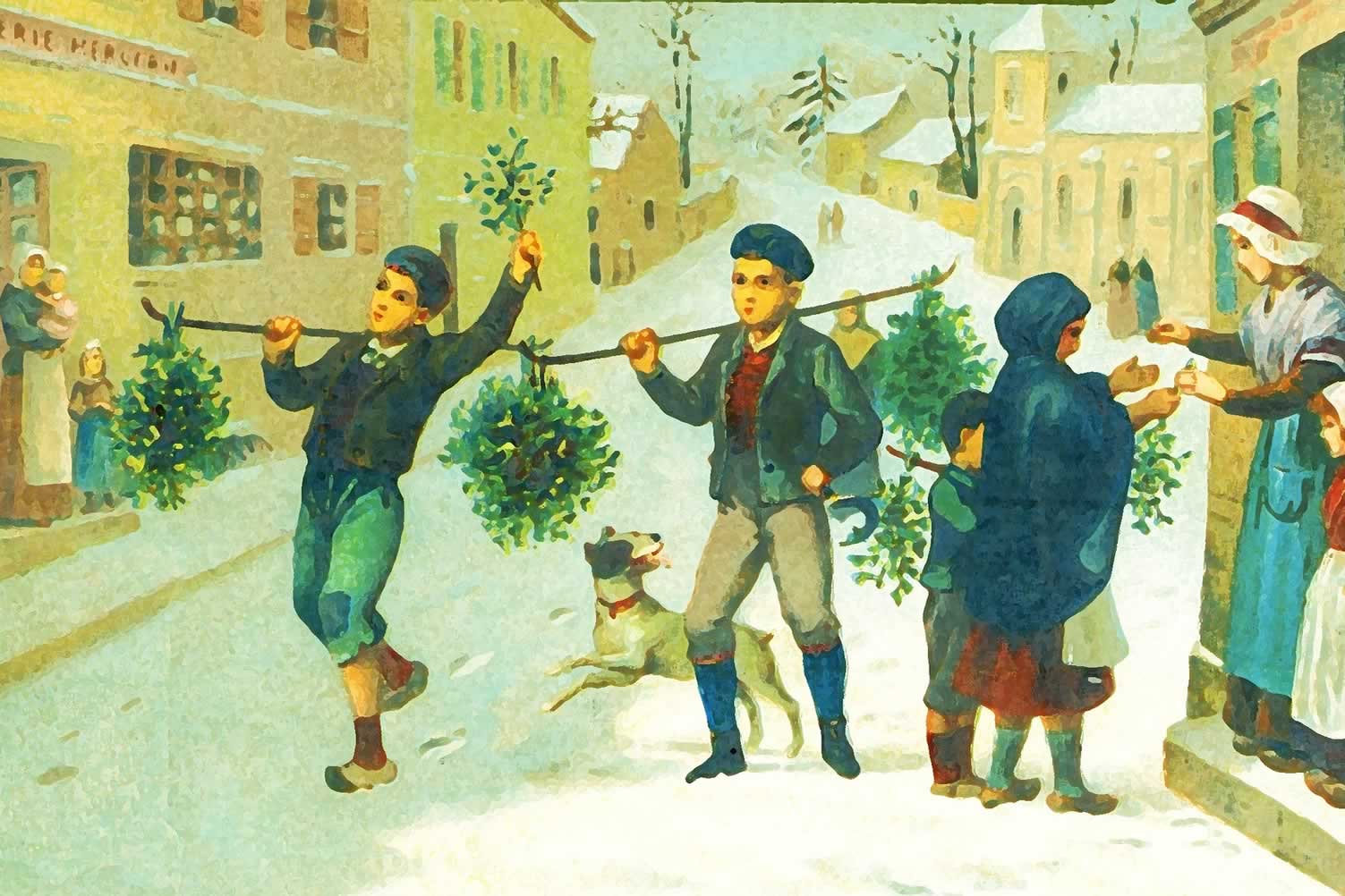 vintage christmas post cards