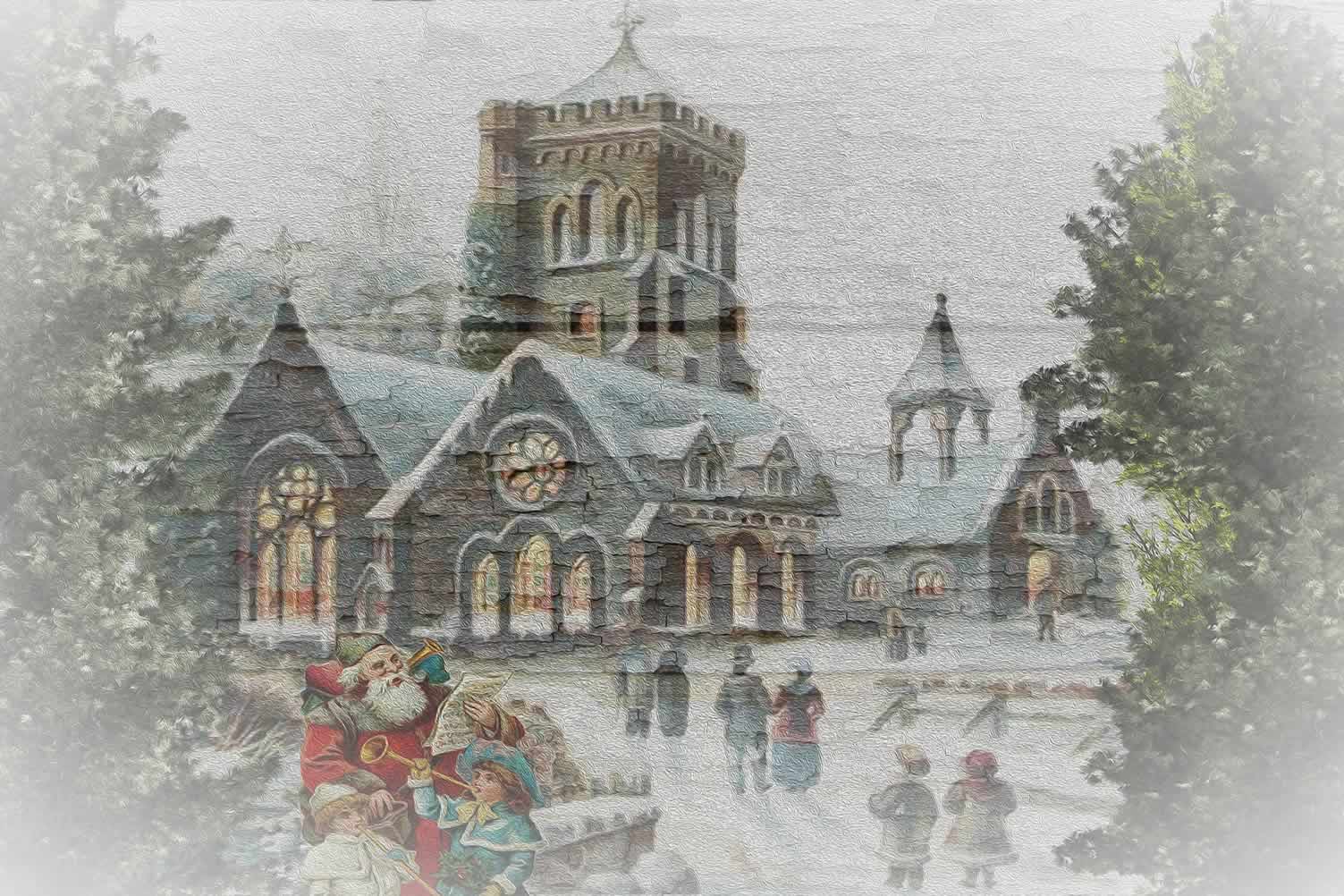 vintage christmas post cards