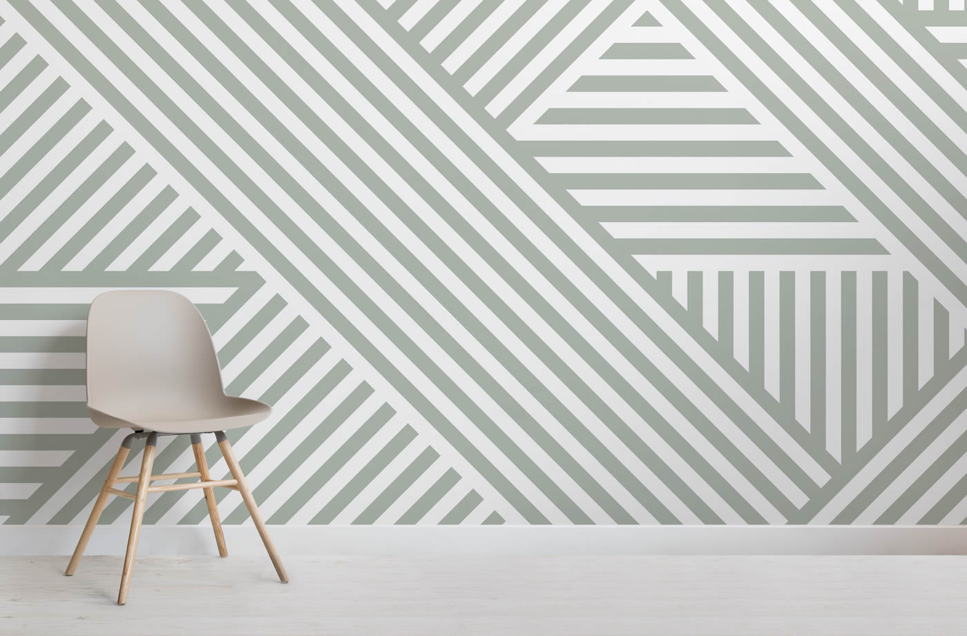 sage wall mural
