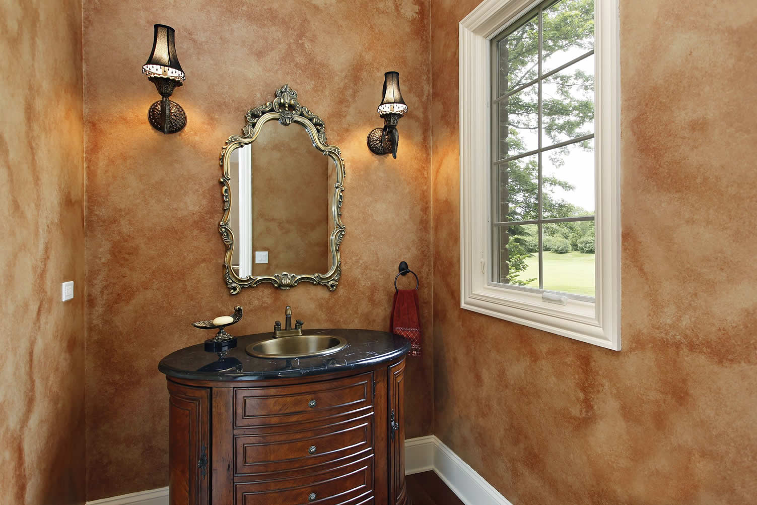 powder bathroom luxurious