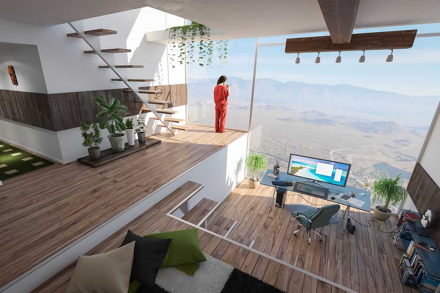 contemporary home office