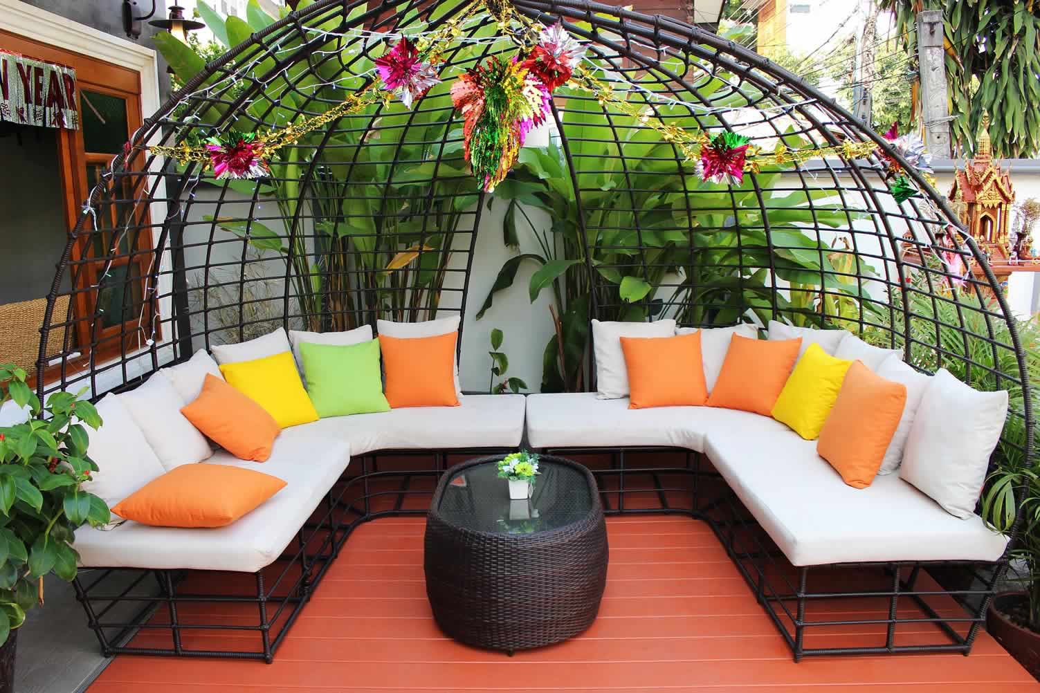 comfortable garden furniture