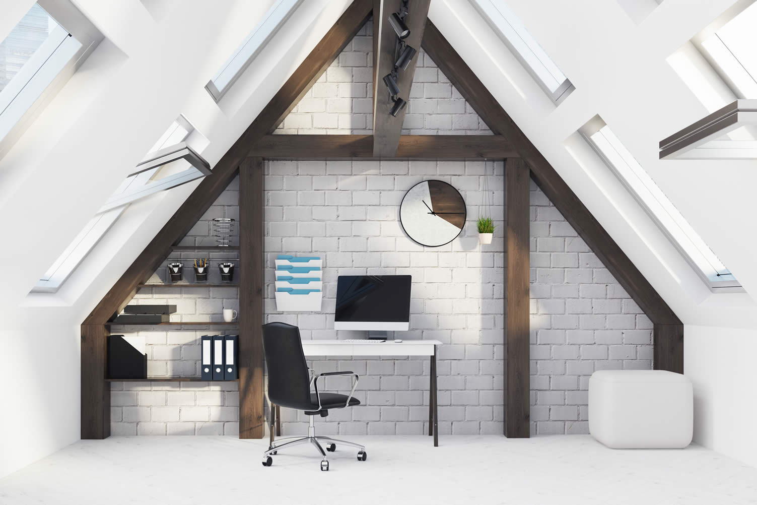 attic home office
