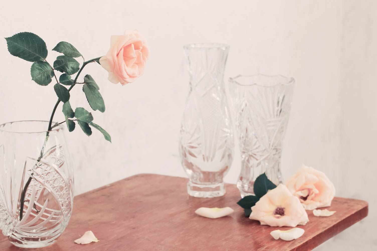 crystal vase