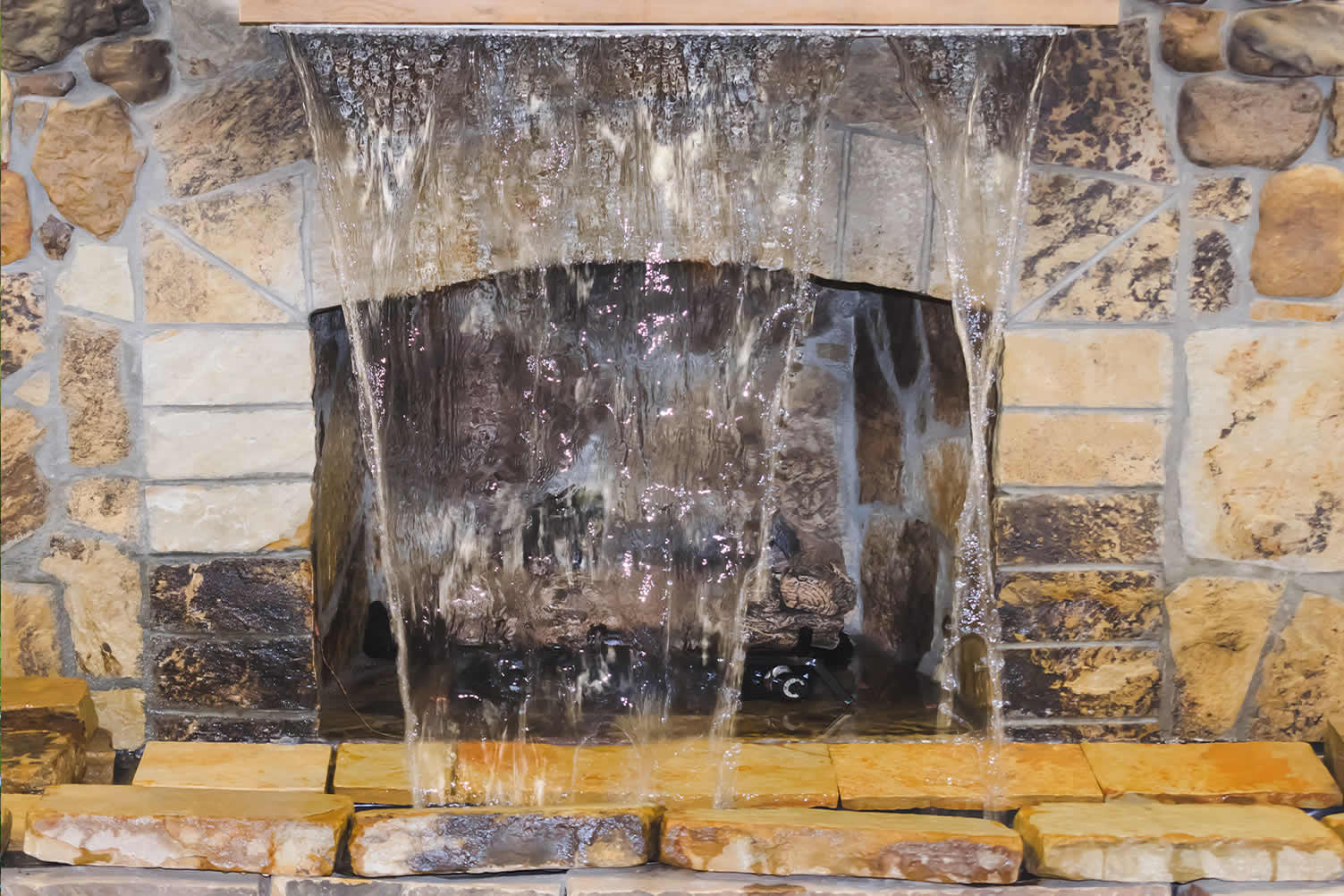 water fountain inside