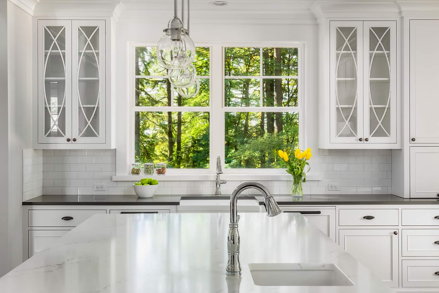 inside kitchen sink