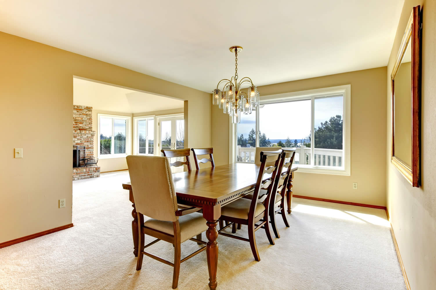 formal dining room area