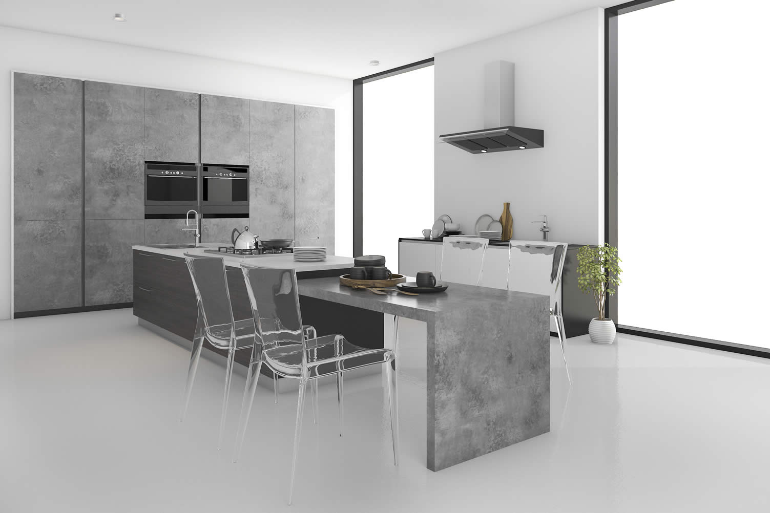 concrete kitchen countertops