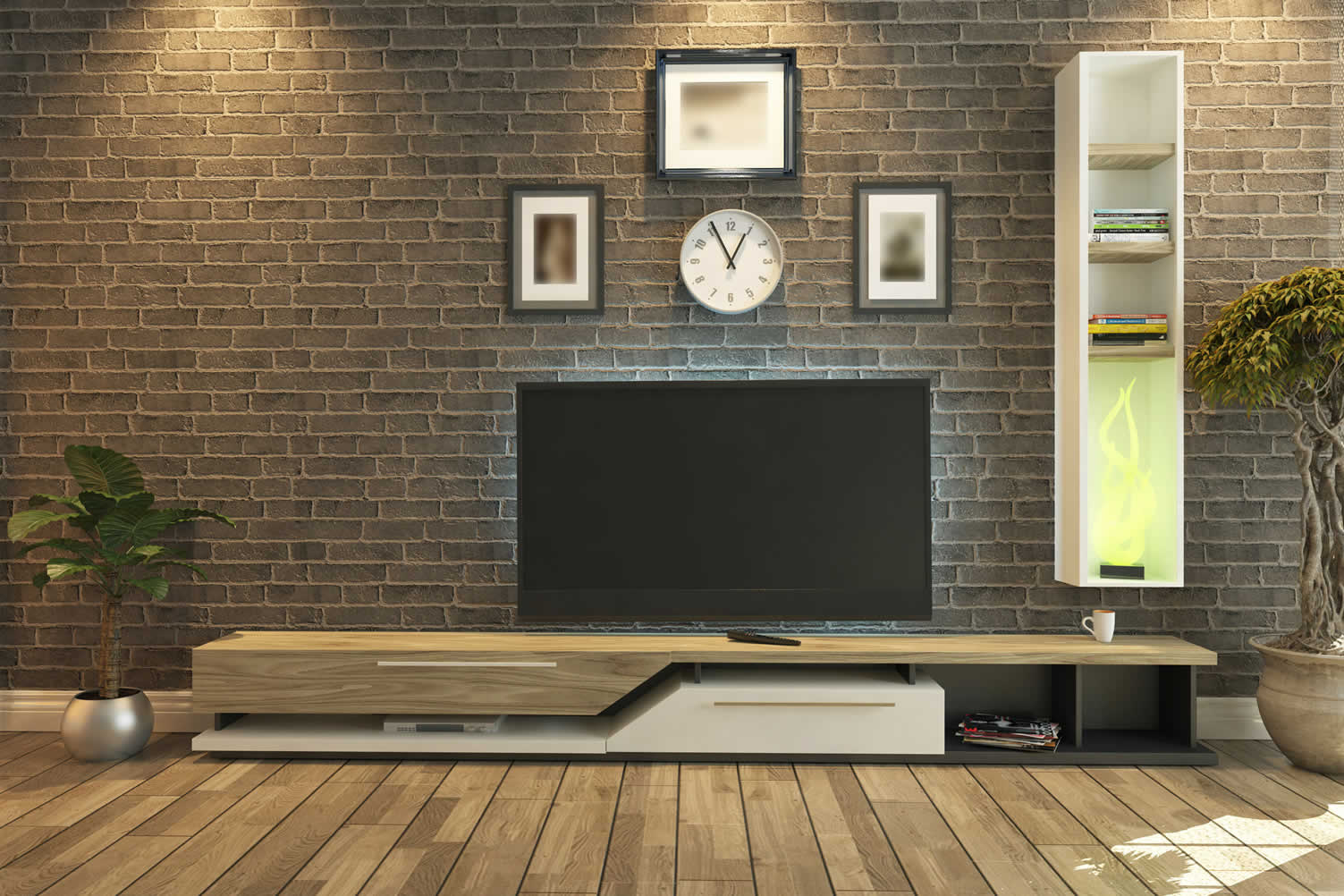install an entertainment center