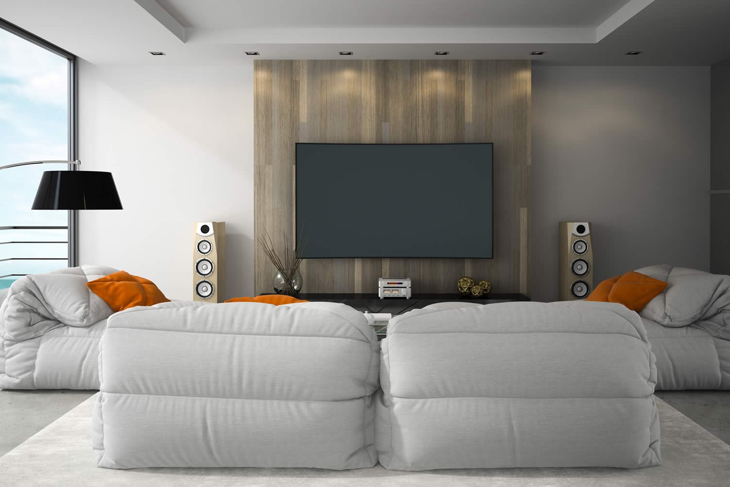install an entertainment center